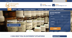 Desktop Screenshot of homeopathicdoctor.co.in